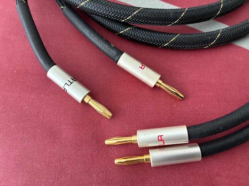 Set Ludic Audio Alta Speakerkabels lengte 2mtr., Ophalen of Verzenden, Zo goed als nieuw, 2 tot 5 meter, Luidsprekerkabel