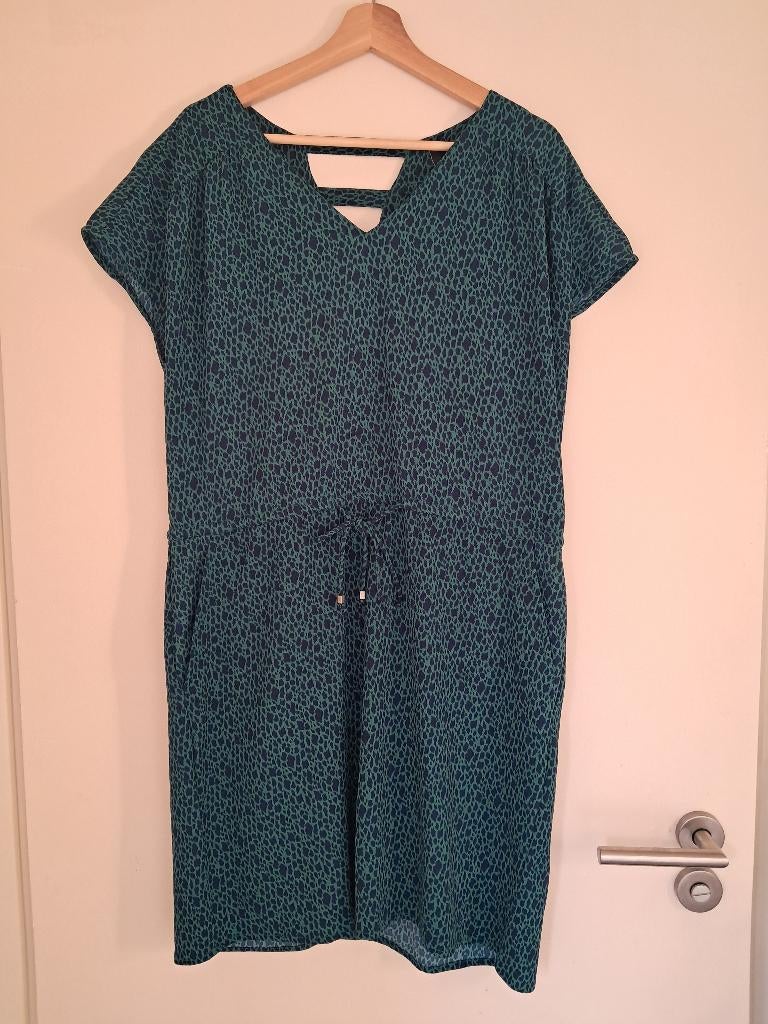 N71 Groen blauw jurkje Vero Moda maat M, Kleding | Dames, Jurken, Maat 38/40 (M), Blauw, Vero Moda, Ophalen of Verzenden