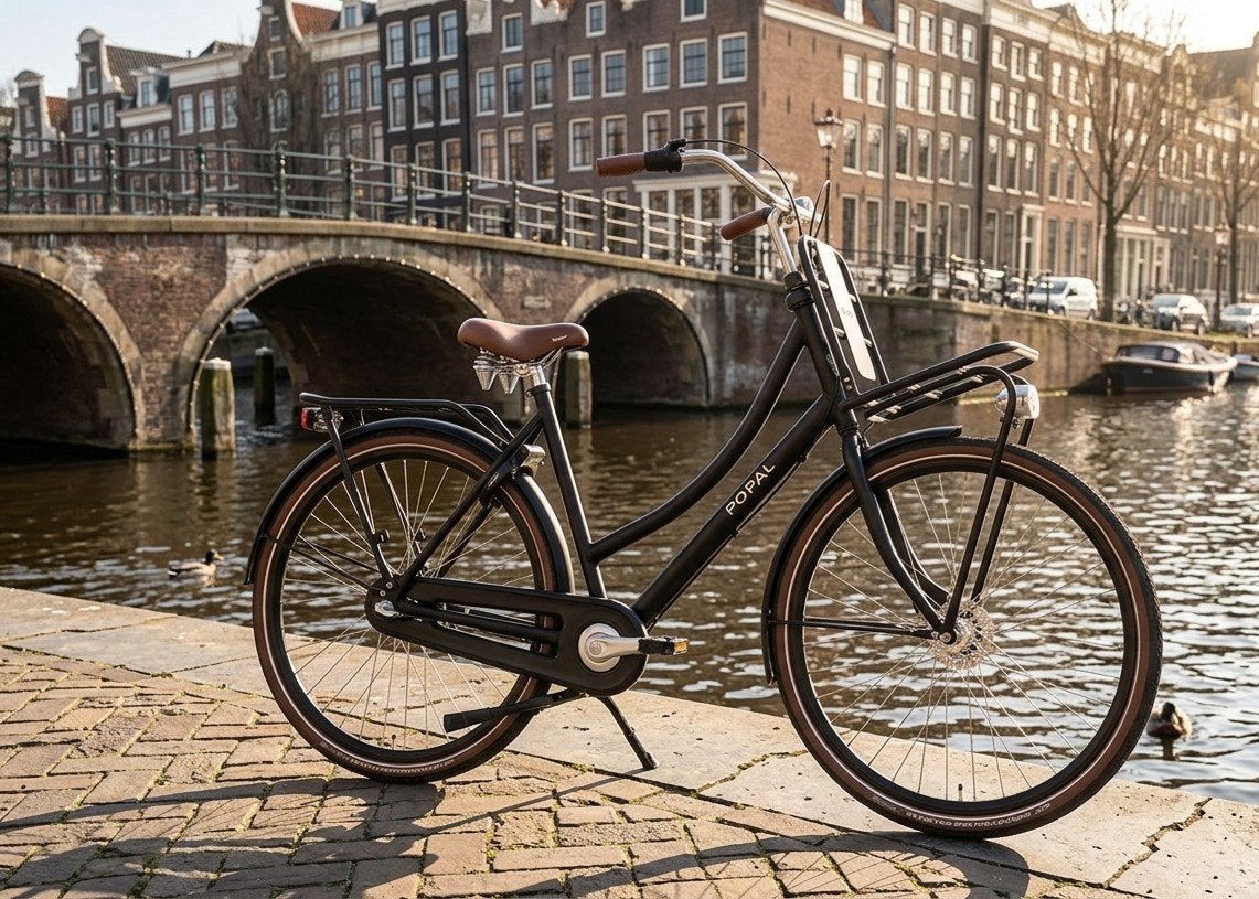 Popal Damesfiets als nieuw - 28 inch wielen, Versnellingen, Zo goed als nieuw, Schijfrem, Ophalen