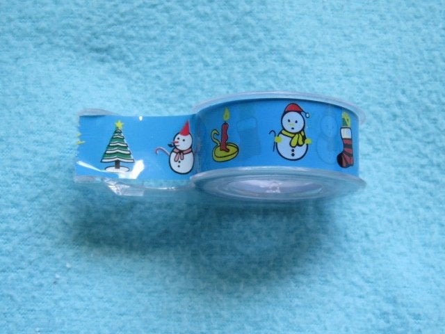 1 EURO OF GRATIS Washi tape kerstmotiefjes in dispenser, Ophalen, Zo goed als nieuw