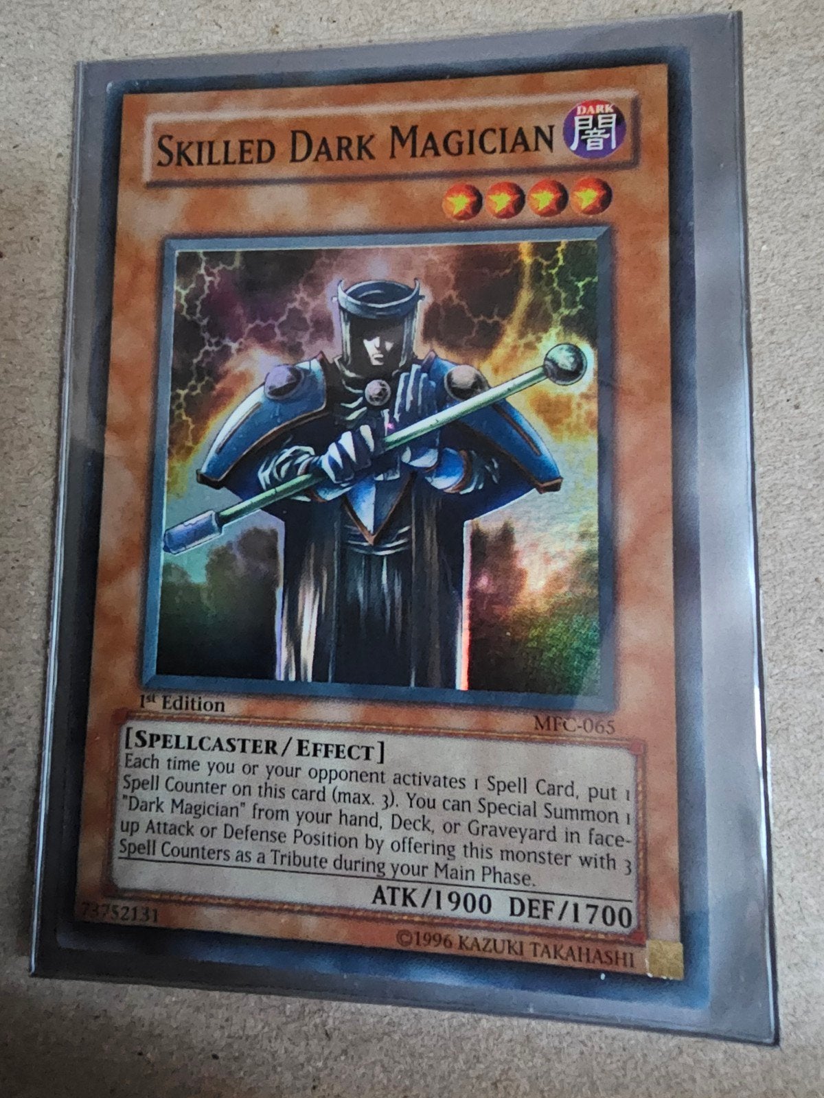 Yu-Gi-Oh! Skilled Dark Magician 1st Edition MFC-065, Hobby en Vrije tijd, Verzamelkaartspellen | Yu-gi-Oh!, Ophalen of Verzenden