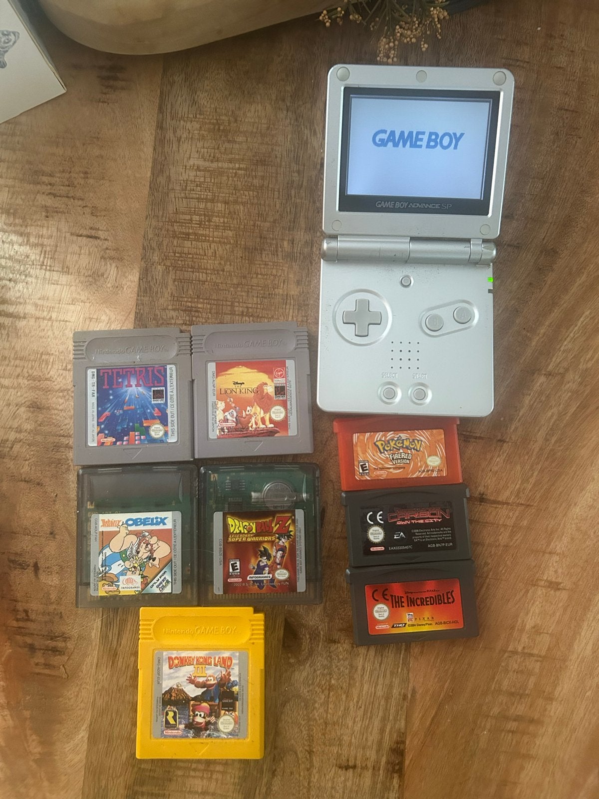 Game Boy Advance SP met 7 games, Ophalen, Gebruikt, Game Boy Advance SP, Met games