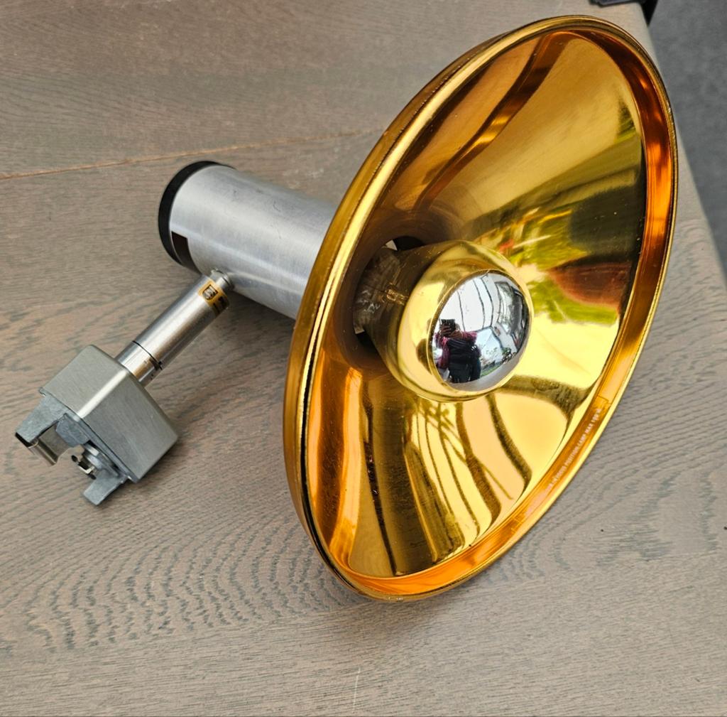 Vintage Philips wand of plafondspot uit de jaren 70, Ophalen, Metaal of Aluminium