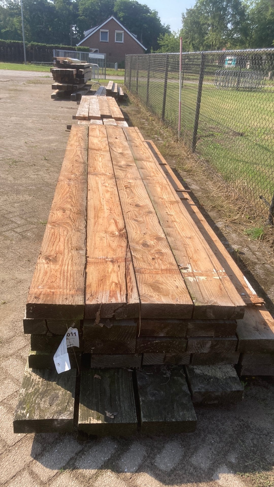 Douglas balken, gordingen, Tuin en Terras, Ophalen of Verzenden, Zo goed als nieuw, 250 cm of meer, Balken