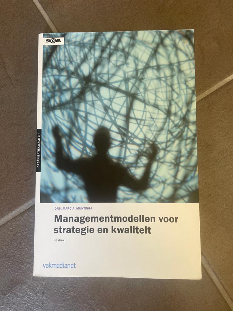 Managementmodellen voor strategie en kwaliteit - 3e druk, Ophalen of Verzenden, Gamma, Zo goed als nieuw, HBO