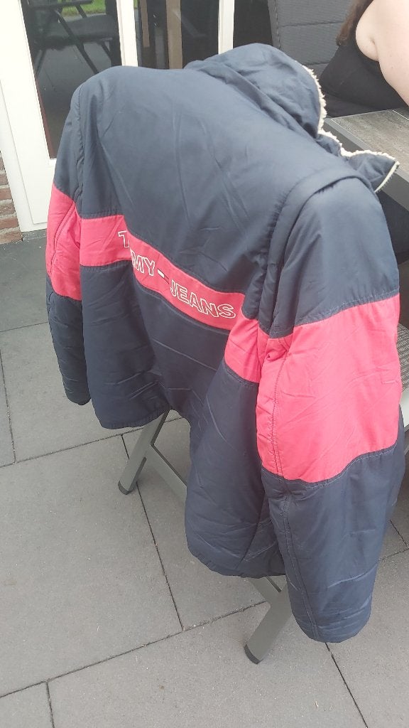 mooie originele tommy hilfiger winterjas / bodywarmer, Blauw, Tommy Hilfiger, Maat 56/58 (XL), Ophalen of Verzenden