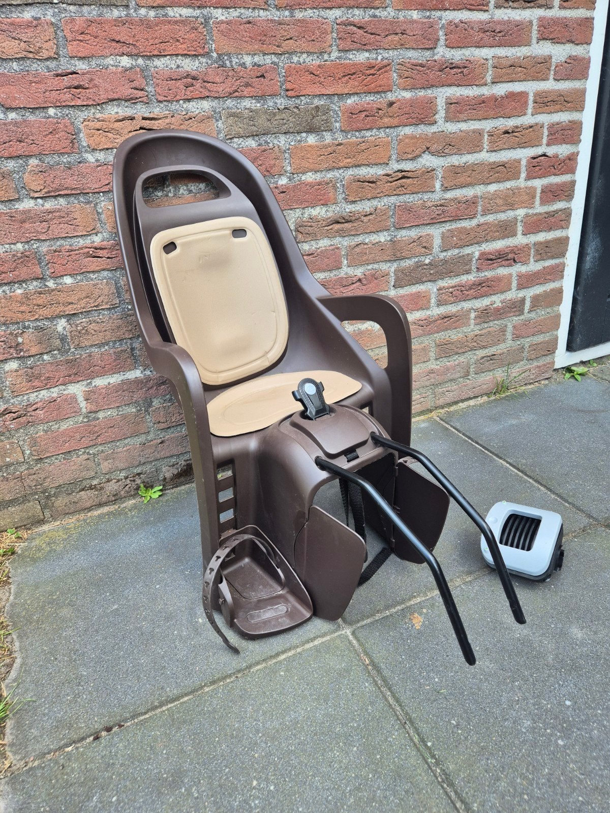 Polisport kinderzitje darkbrown, Ophalen, Achterzitje, Onbekend, 9 t/m 18 kg