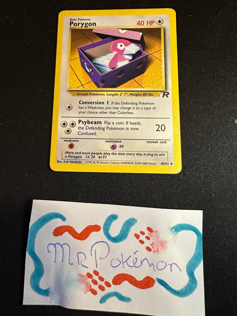 Porygon 48/82 - Team Rocket, Ophalen of Verzenden, Zo goed als nieuw, Losse kaart