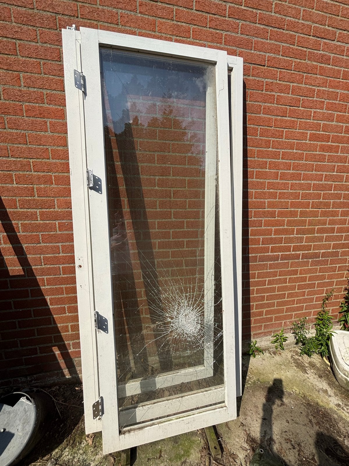 Gratis deuren van serre met dubbelglas (gebruikt), Ophalen, Gevelraam of Ruit, Gebruikt, 80 tot 120 cm