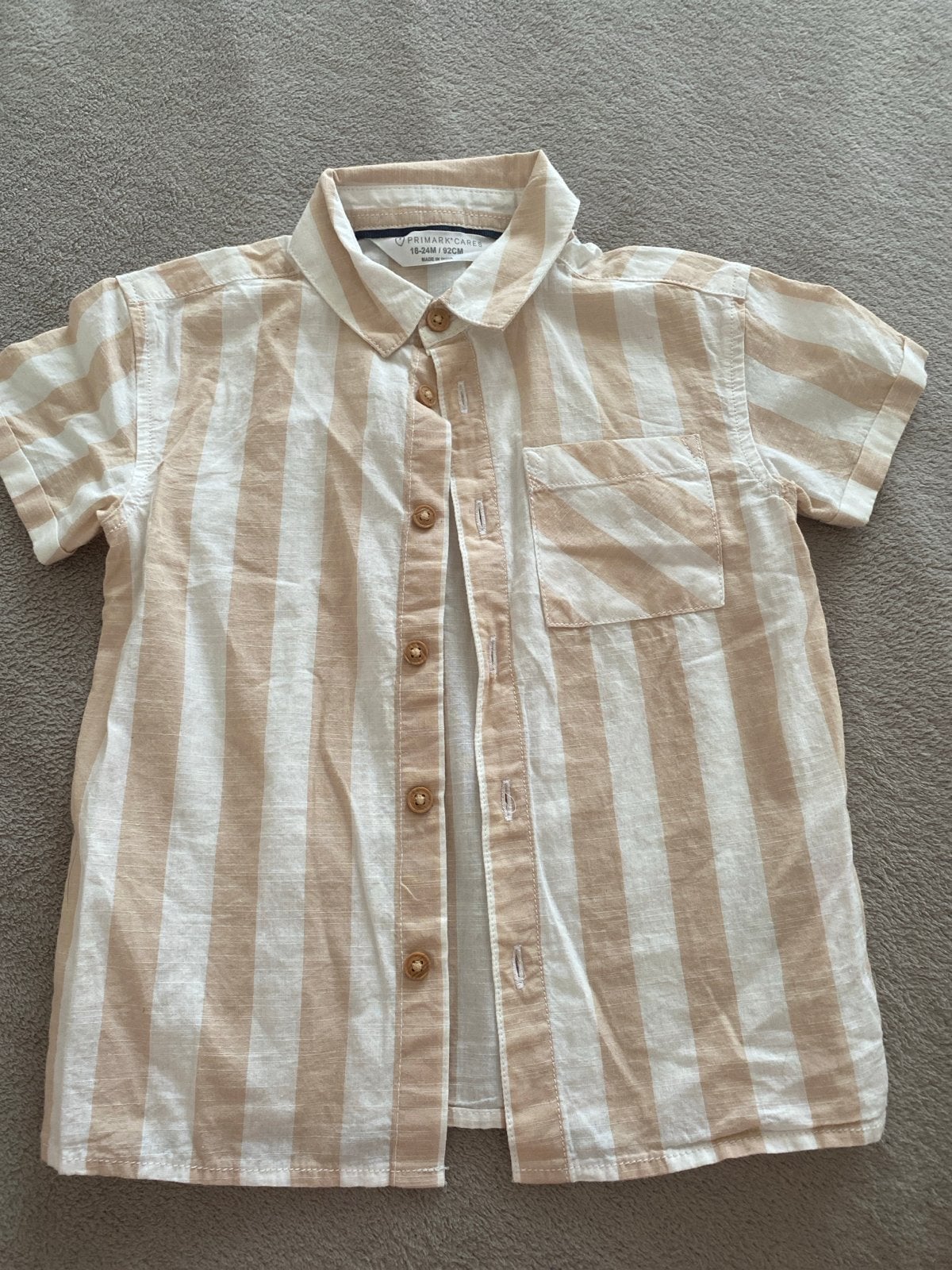 gestreept overhemd, 92 cm, 100 cotton, perfect condition, Ophalen of Verzenden, Zo goed als nieuw, Jongetje