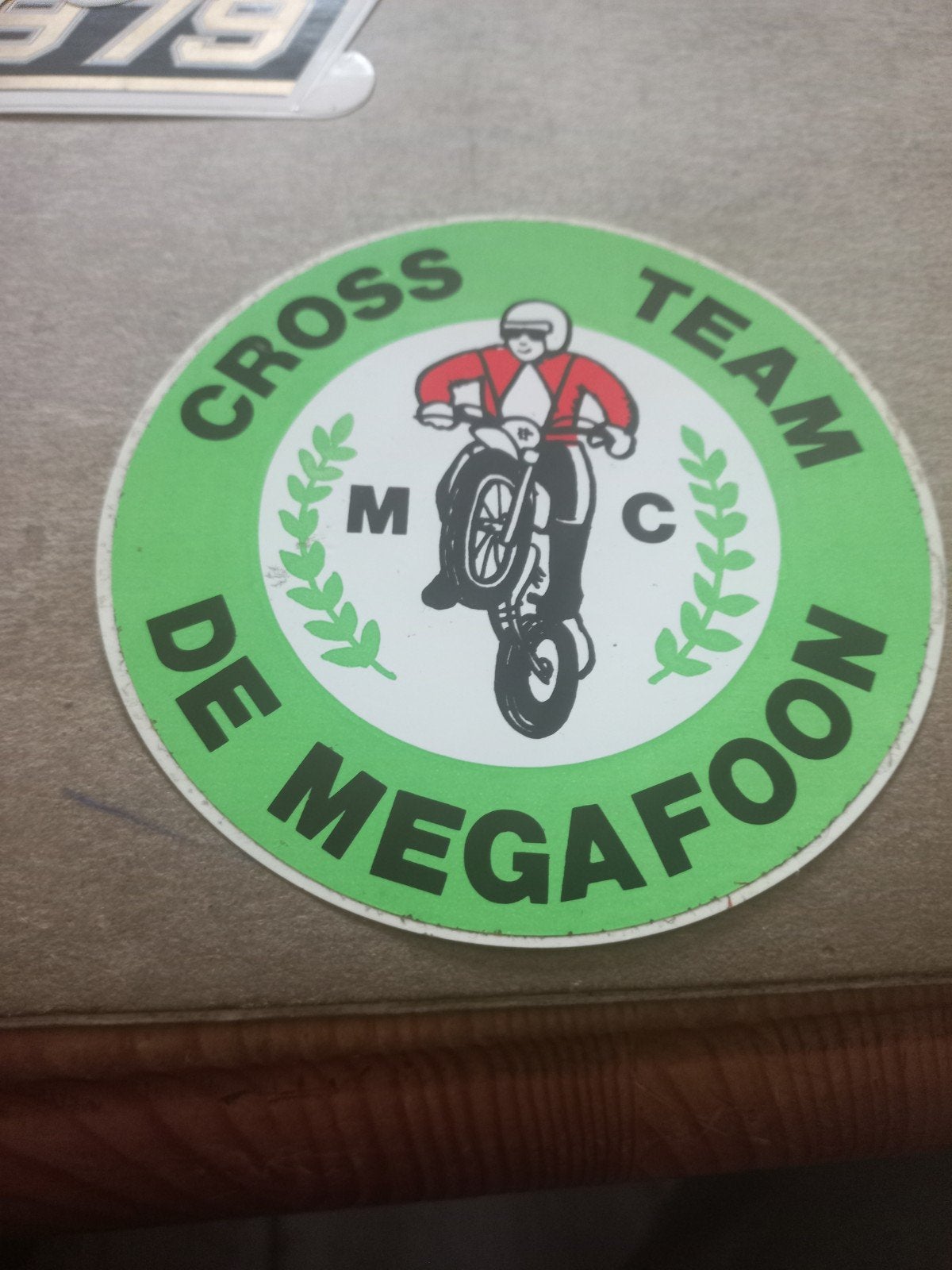 Vintage Cross Team De Megafoon Sticker, Verzamelen, Ophalen of Verzenden