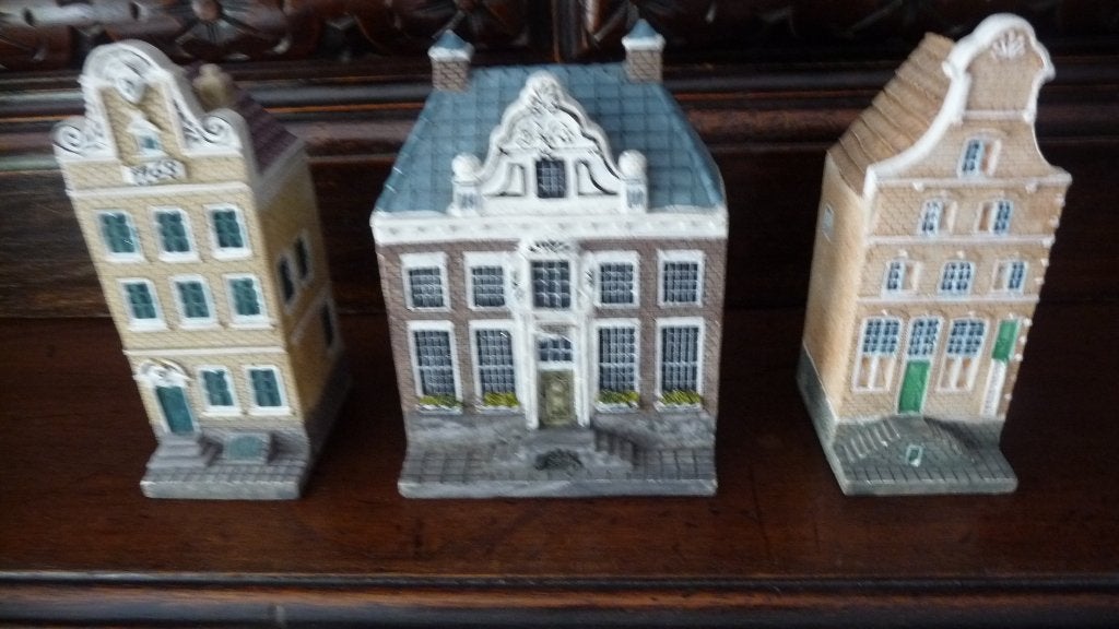 3 Grachtenpanden, Verzamelen, KLM Huisjes, Ophalen of Verzenden, Zo goed als nieuw, 61 t/m 80