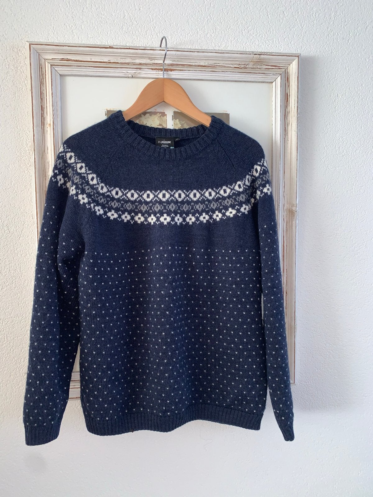 Ivanhoe of Sweden wollen trui - Maat 42, Ophalen of Verzenden, Zo goed als nieuw, Overige maten, Blauw