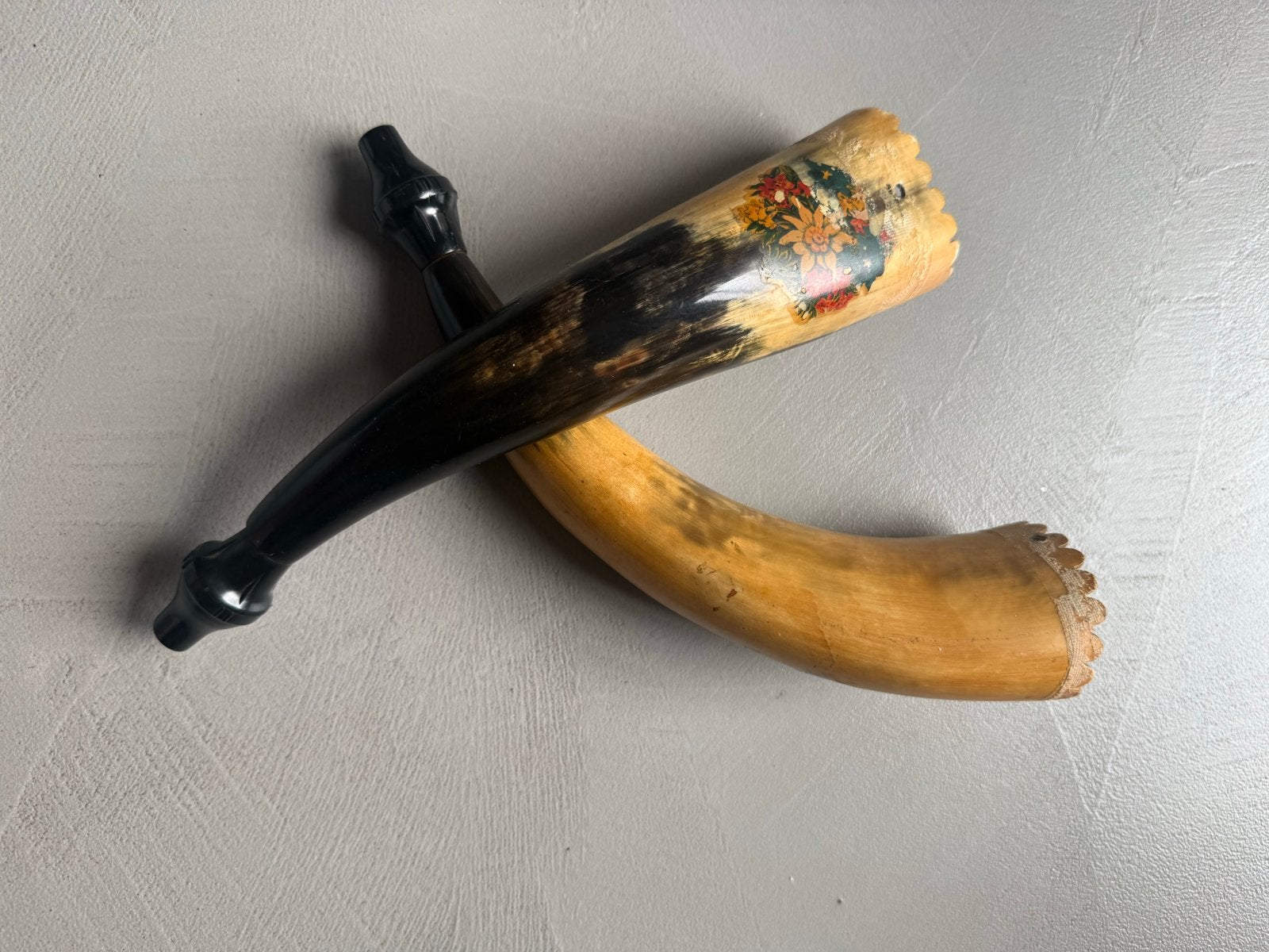 Vintage Hoorn Blaasinstrumenten - Set van 2, Ophalen