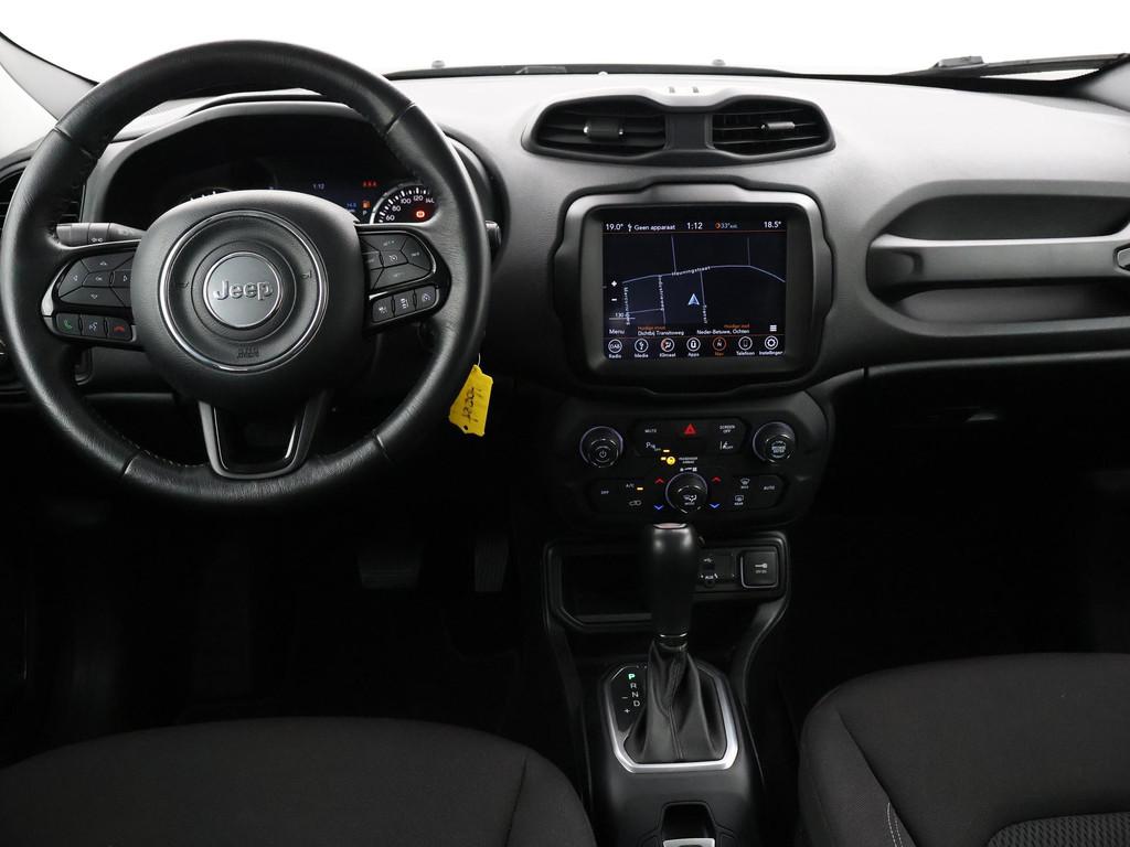 Jeep Renegade 1.4 MULTIAIR 140 PK AUT. NIGHT EAGLE II LIMITE, Auto's, Jeep, Stof, Gebruikt, 4 cilinders, Zwart