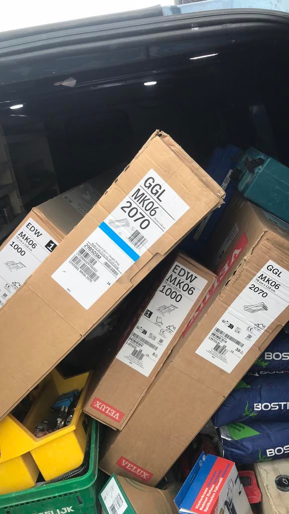 Velux GGL MK06 2070 dakramen, inclusief gootstukken., Ophalen, Minder dan 80 cm, 80 tot 120 cm, Nieuw