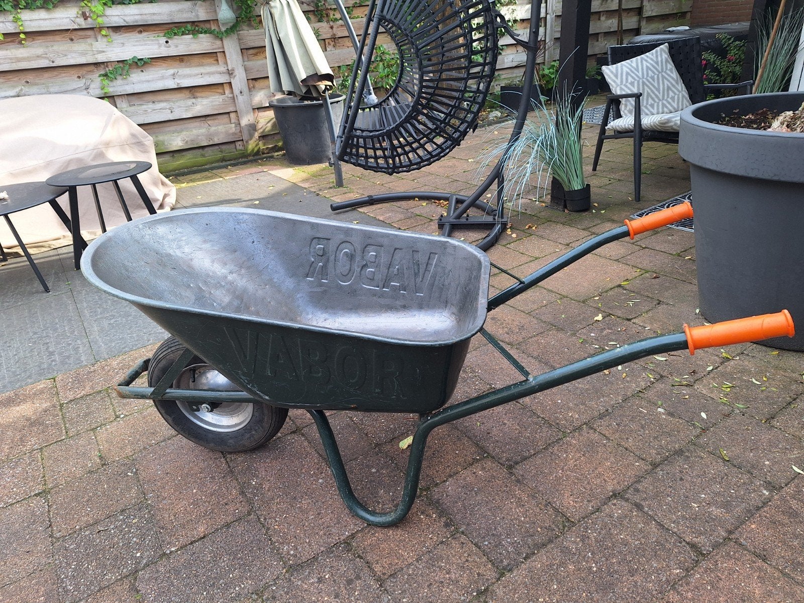 Gebruikte kruiwagen met goede harde band, Ophalen of Verzenden, Gebruikt, Handmatig, Eenwielig