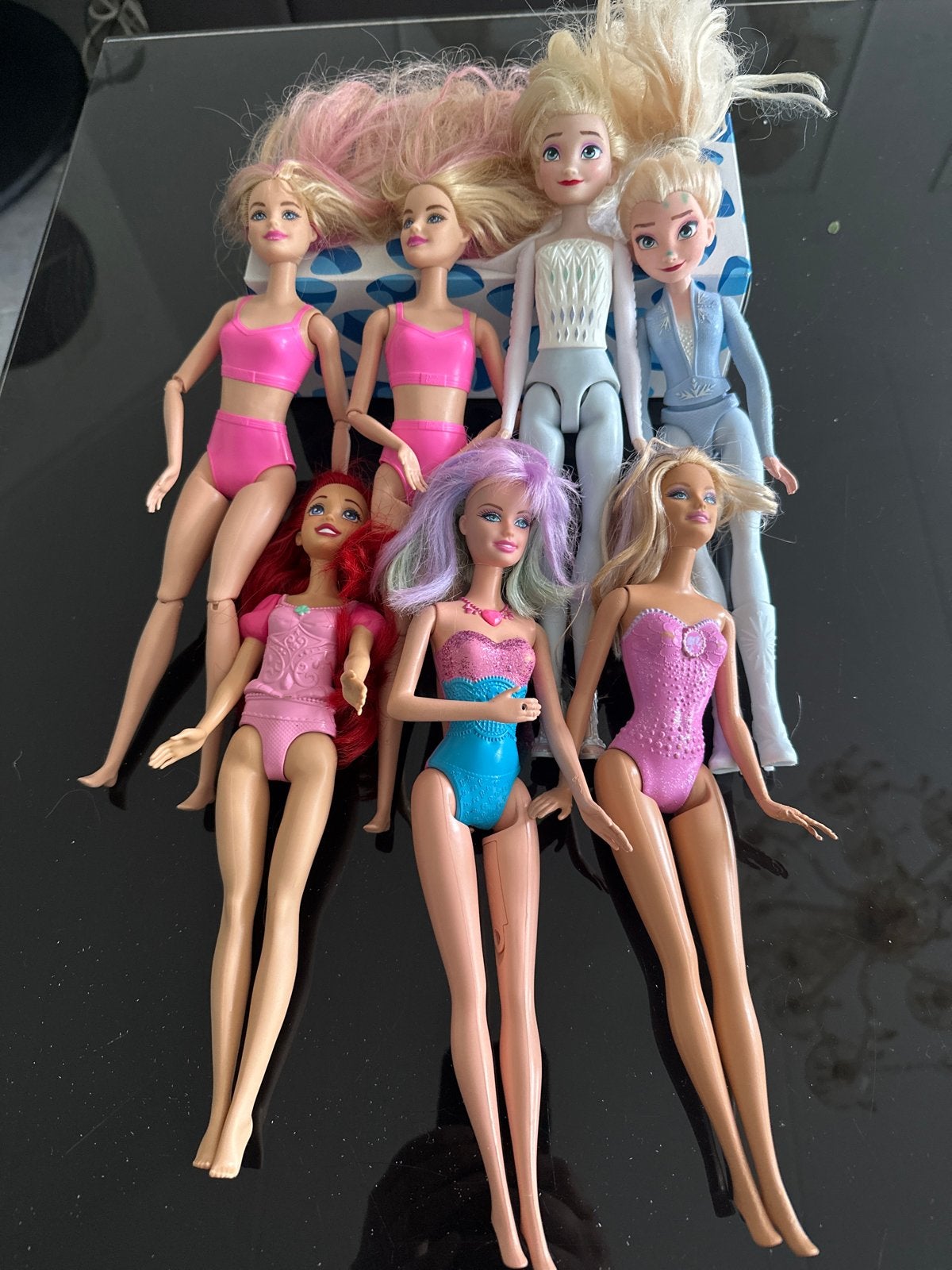 Grote collectie Barbie en Disney poppen, Kinderen en Baby's, Ophalen of Verzenden, Gebruikt, Barbie