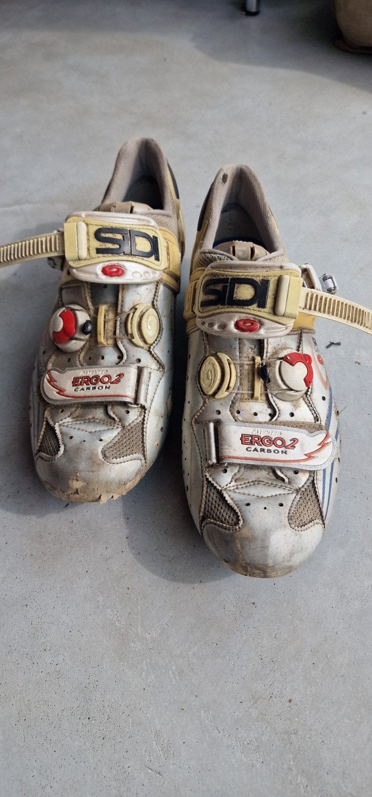 Sidi Ergo 2 Carbon Fietsschoenen Maat 44, Fietsen en Brommers, Fietsaccessoires | Fietskleding, Gebruikt, Schoenen, Overige maten