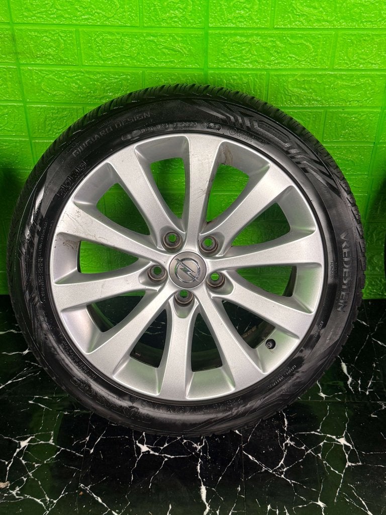 Originele Opel Astra Zafira velgen 17" 5x110 all-season 8mm!, Auto-onderdelen, Banden en Velgen, Niet ingevuld, Gebruikt, Banden en Velgen