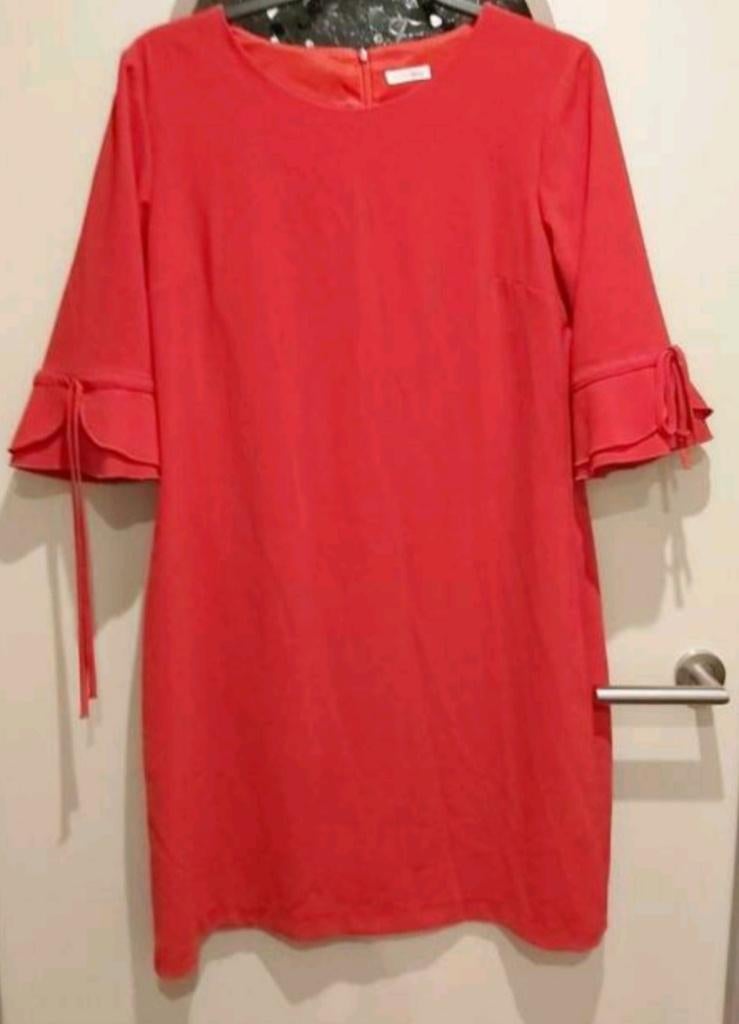 Atmos, rode jurk, 40, Kleding | Dames, Jurken, Maat 38/40 (M), Ophalen of Verzenden, Zo goed als nieuw, Boven de knie