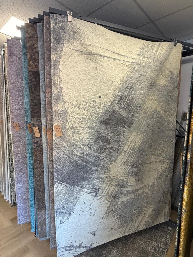 Vloerkleed 155x230cm, Ophalen, Blauw, 150 tot 200 cm, Rechthoekig