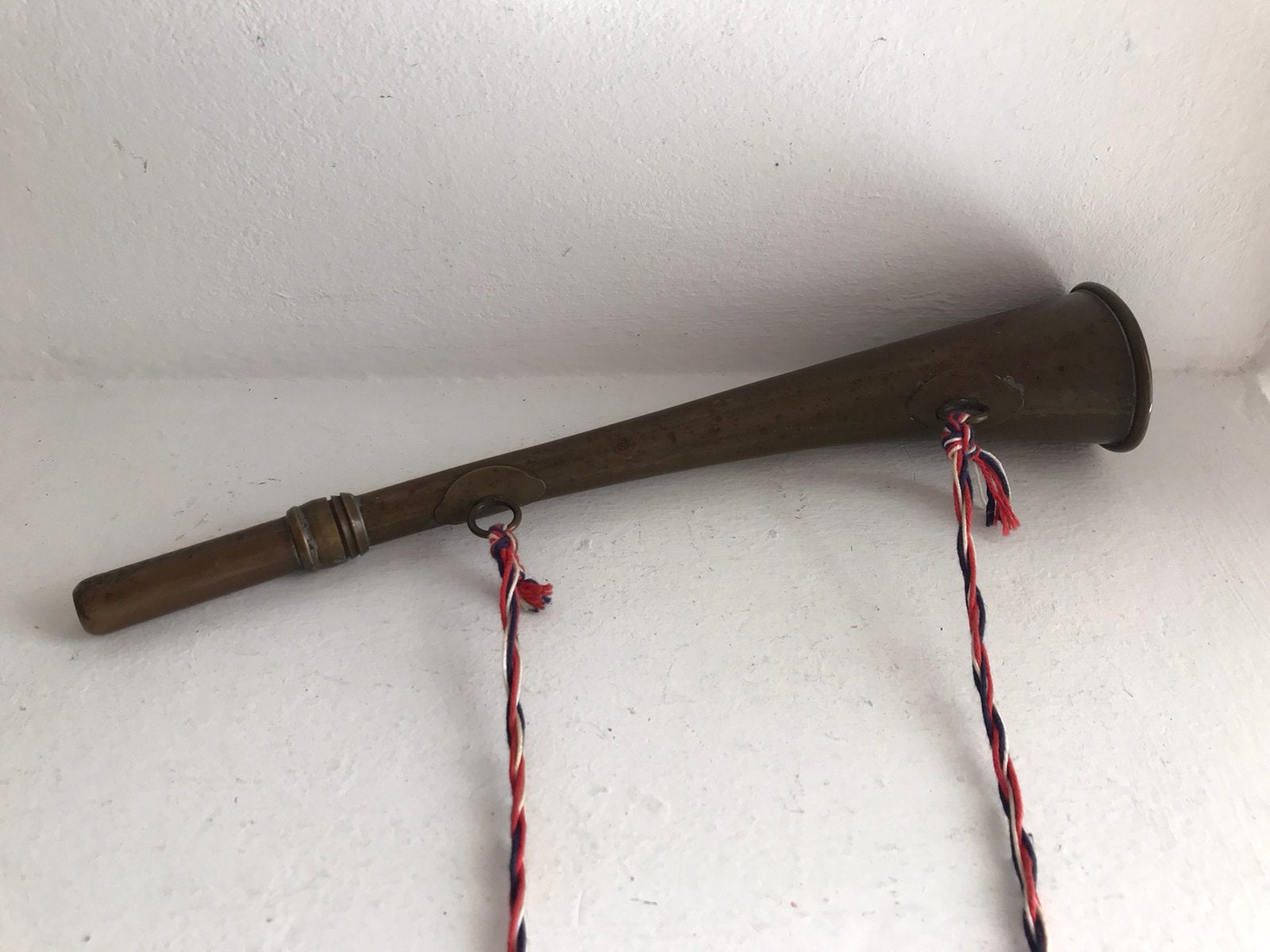 Jachthoorn koper antiek, Ophalen of Verzenden