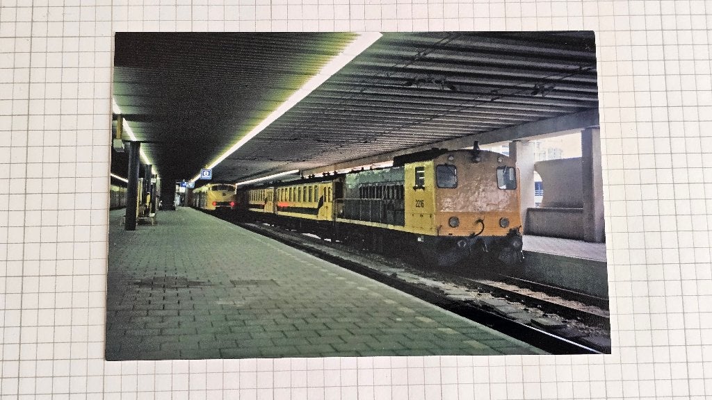 Foto TREIN NS Nederlandse Spoorwegen Diesel Loc 2216, Verzenden, Gebruikt, Trein, Overige typen