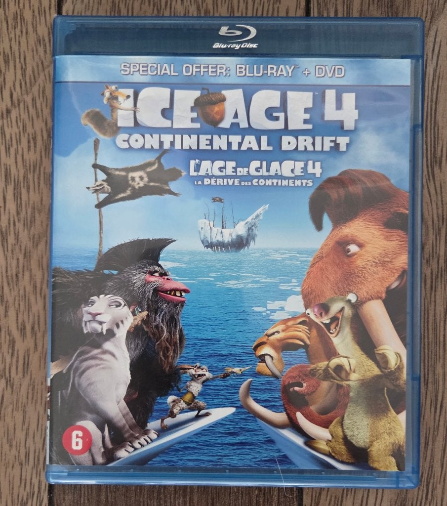 Ice Age 4: Continental Drift - Blu-ray + DVD, Inclusief DVD, Film, Kinderen en Jeugd, Ophalen of Verzenden