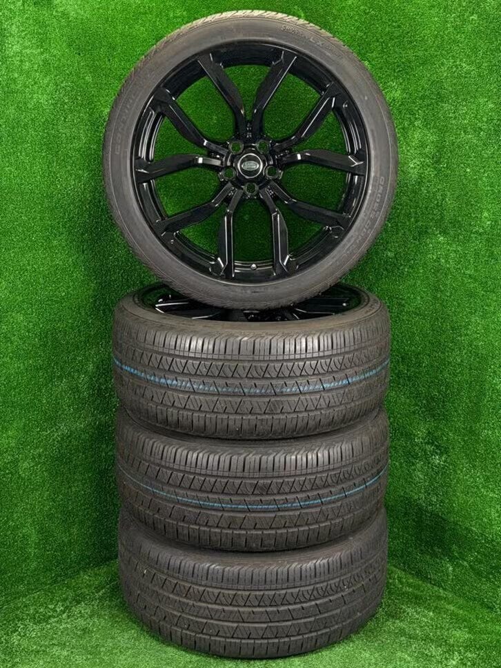 Originele 22 inch Range Rover Sport SVR velgen met banden, Land Rover, Gebruikt, 275 mm, Banden en Velgen