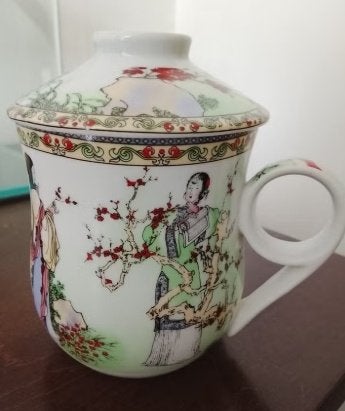 Leuke Chinese thee-mok met deksel, Aziatisch, Overige merken, Ophalen of Verzenden, Zo goed als nieuw