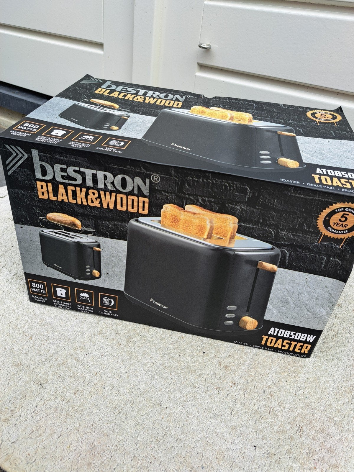 Bestron Broodrooster ATO850BW, Ophalen of Verzenden, Nieuw