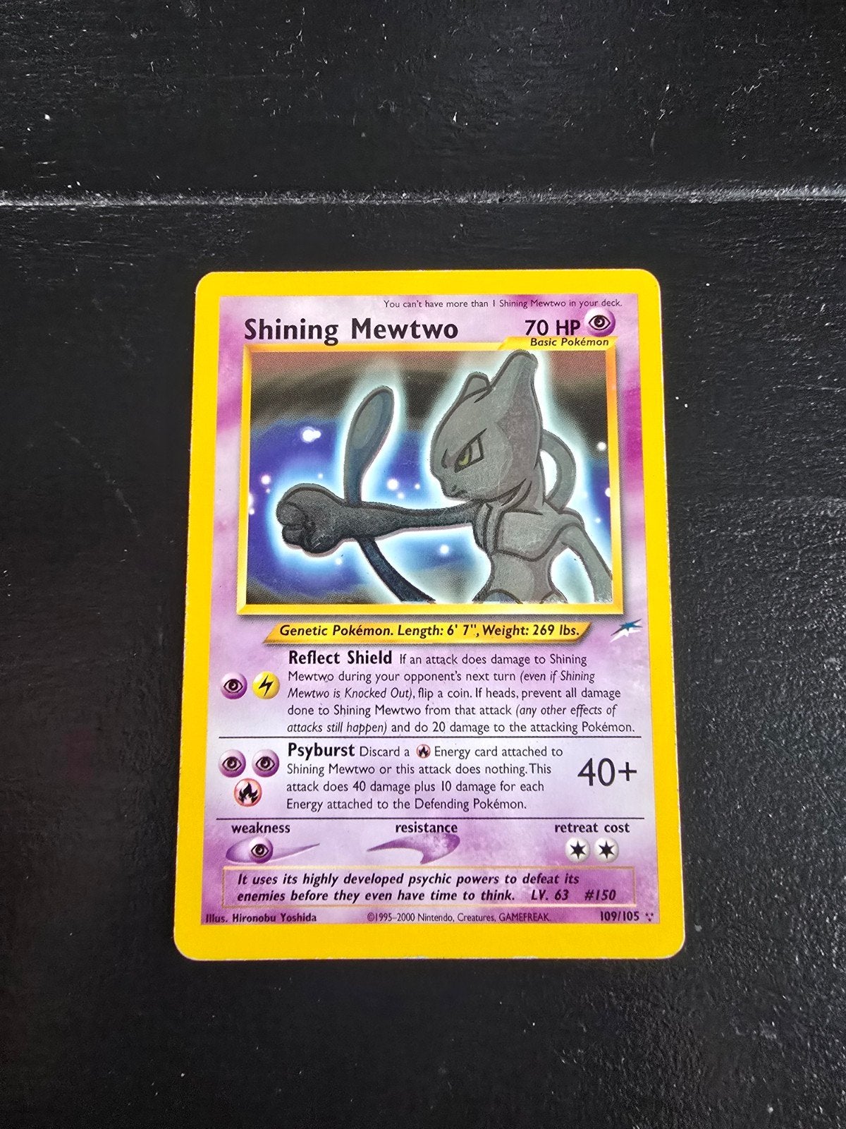Shining Mewtwo! Zeldzame Pokemon kaart, Ophalen of Verzenden
