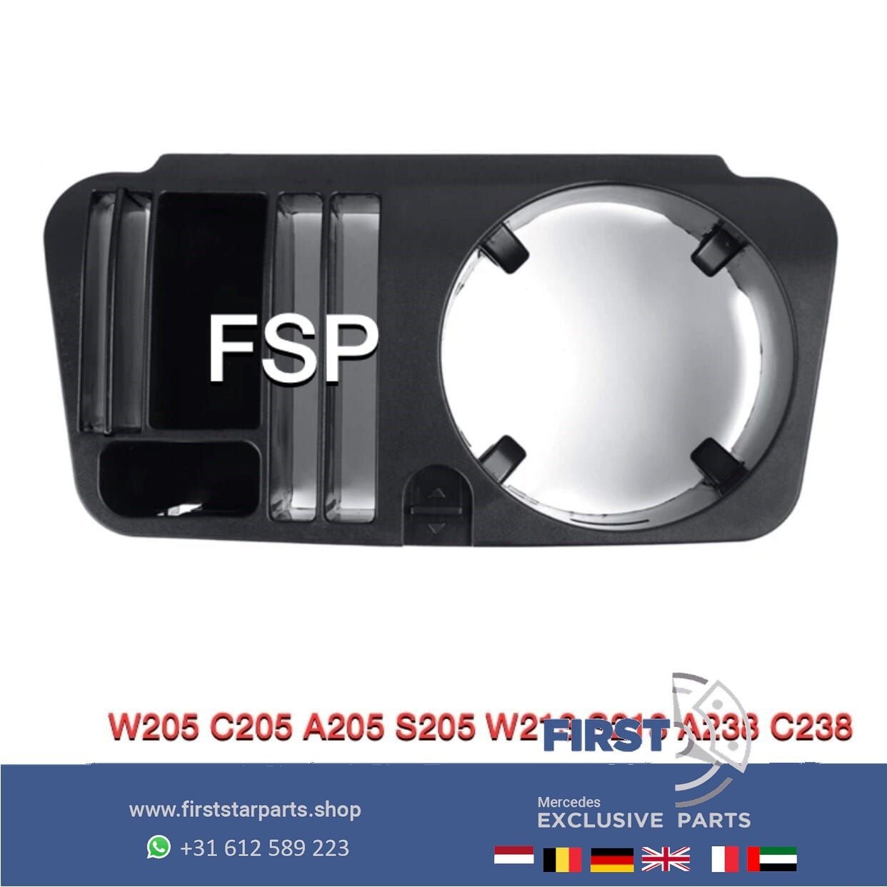 W205 W213 W238 W253 BEKERHOUDER / TELEFOONHOUDER Mercedes C, Gebruikt, -, Ophalen of Verzenden, -