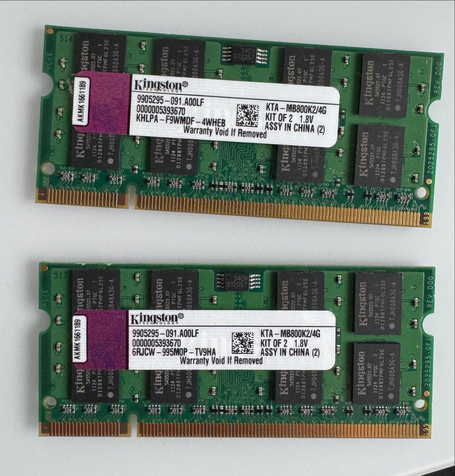 Kingston 4GB (2x 2GB) geheugen voor iMac – KTA-MB800K2/4G, Computers en Software, Gebruikt, Server, Ophalen of Verzenden, DDR2
