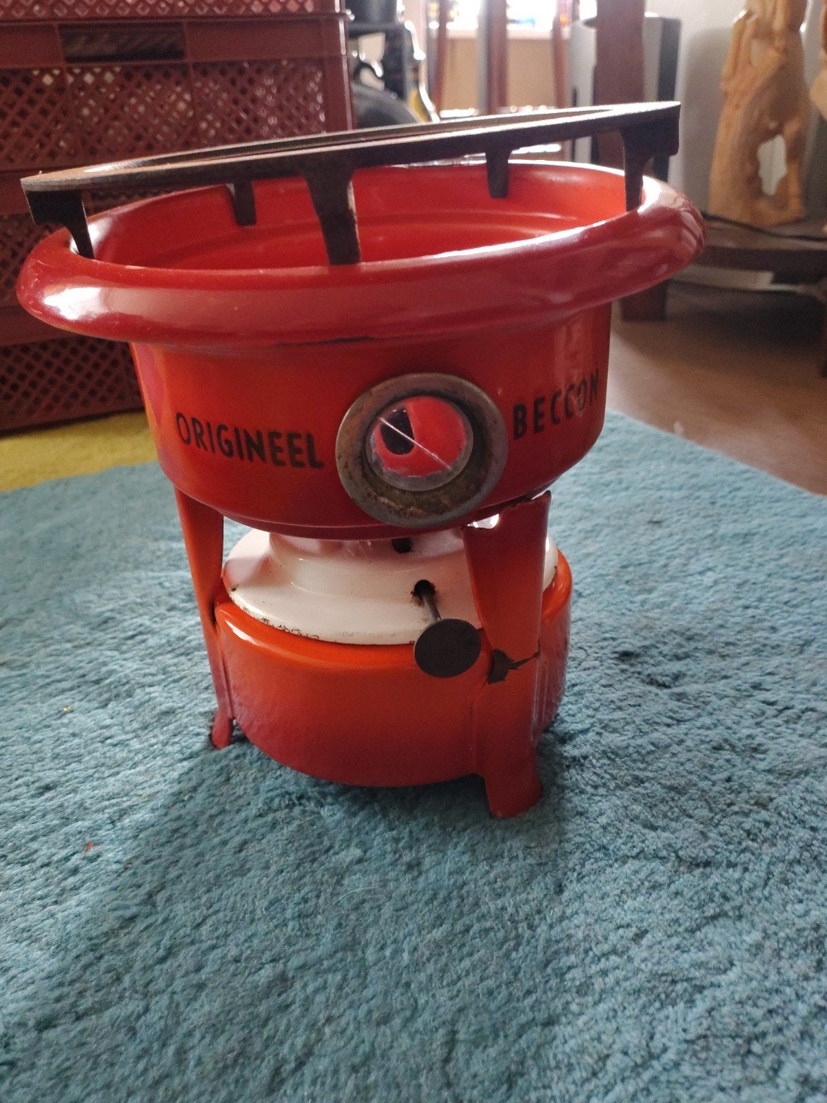 Vintage Origineel Beccon petroleumstel, Ophalen of Verzenden