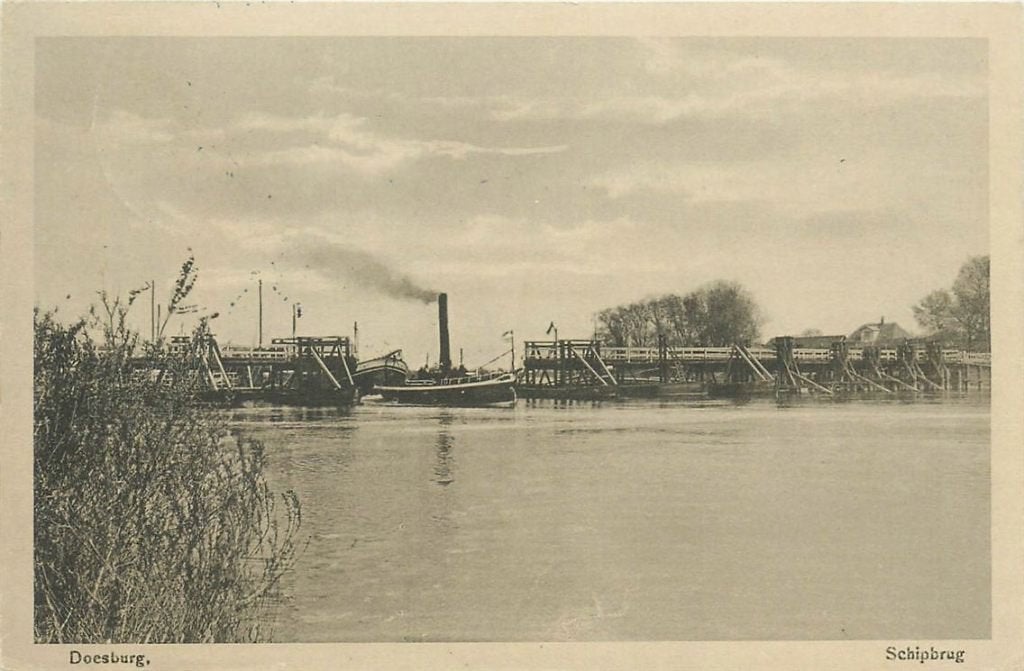 702-057-003 Doesburg Schipbrug, Verzenden, Voor 1920, Gelderland