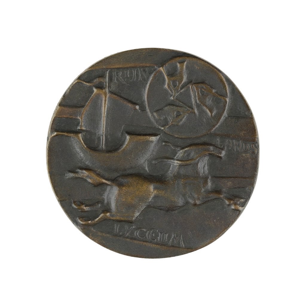 BRONZEN PENNING Eric Claus RIJNLANDS LYCEUM 1980, Verzenden, Brons, Nederland