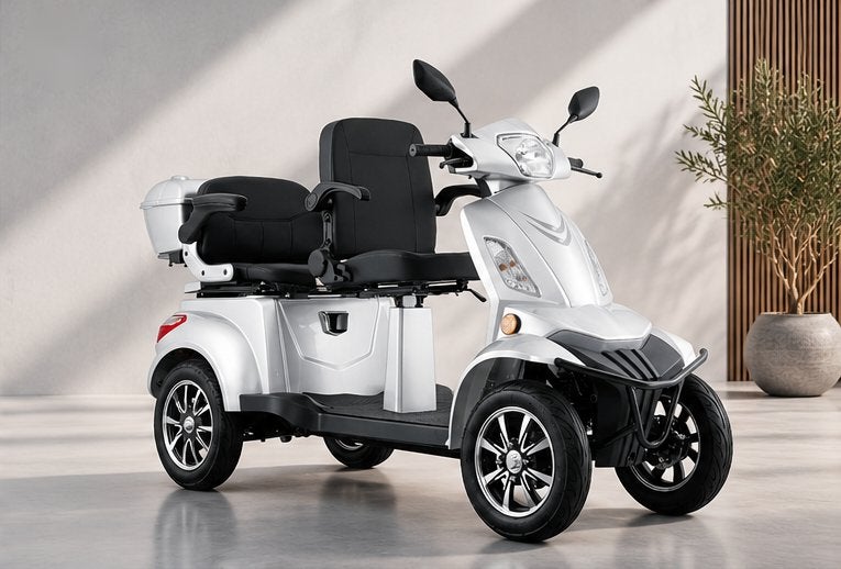 Scootmobiel Duo Twist Q6 – 25 km/u – 2 Persoons – Nieuw, Ophalen of Verzenden, Nieuw, 36 t/m 45 km, 16 km/u of meer