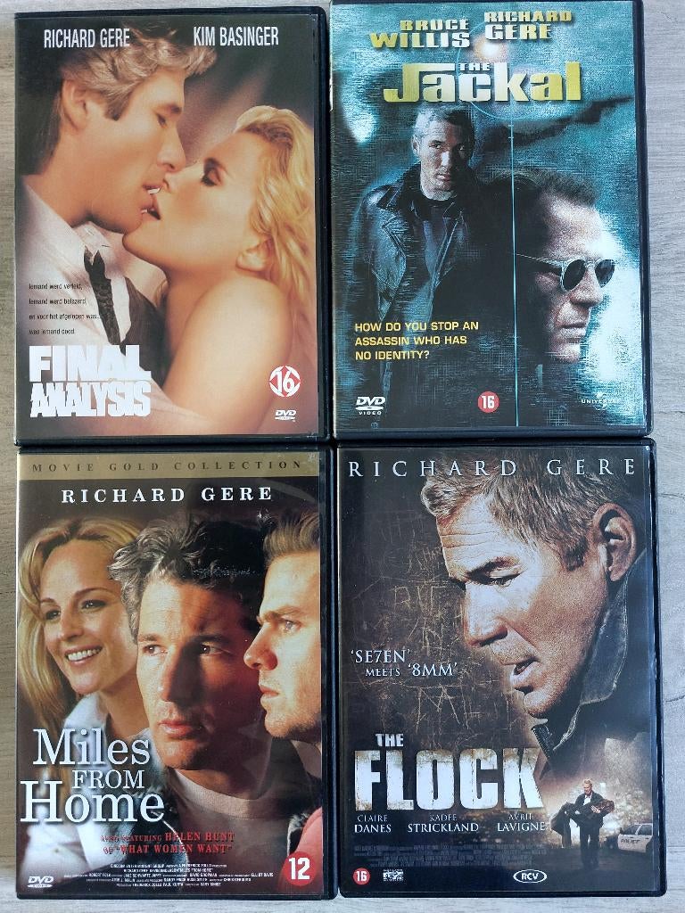 DVD's - Diverse films met Richard Gere - incl. verzendkosten, Alle leeftijden, Ophalen, Zo goed als nieuw, Actiethriller