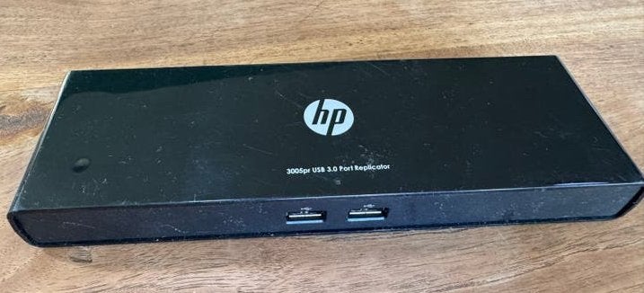 HP 3005pr USB 3.0 Port Replicator Docking Station, Computers en Software, Ophalen of Verzenden, Gebruikt, Docking station, Laptop