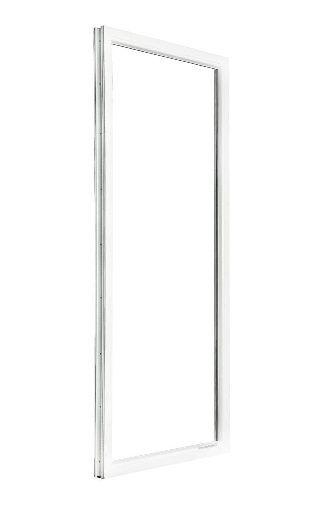 Kunststof Kozijn Vast  B100 H215cm Wit, Niet ingevuld, Kunststof, Raamkozijn, Niet ingevuld