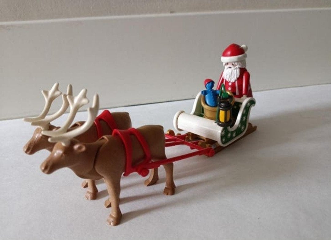 Playmobil kerstman met arrenslee, Kinderen en Baby's, Speelgoed | Playmobil, Ophalen of Verzenden, Gebruikt, Complete set, Figuren