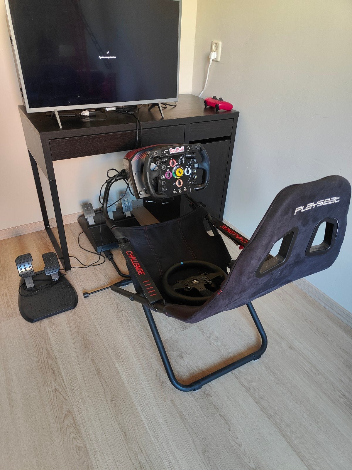 Playseat challenge thrustmaster TSXW T3PA, Spelcomputers en Games, Spelcomputers | Overige Accessoires, Ophalen, Racestoel, Gebruikt