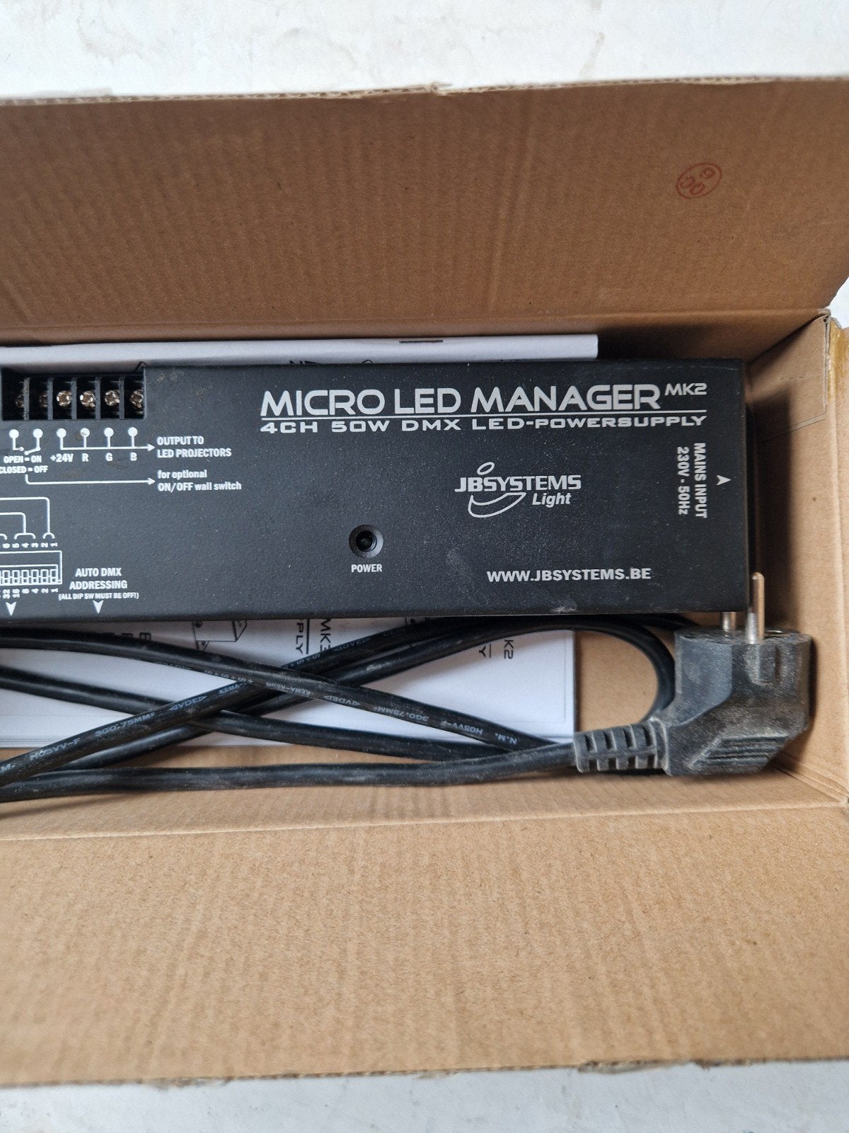 JB Systems Micro led Manager MK2 Led DMX 50watt 24volt, Muziek en Instrumenten, Licht en Laser, Ophalen of Verzenden, Nieuw, Licht