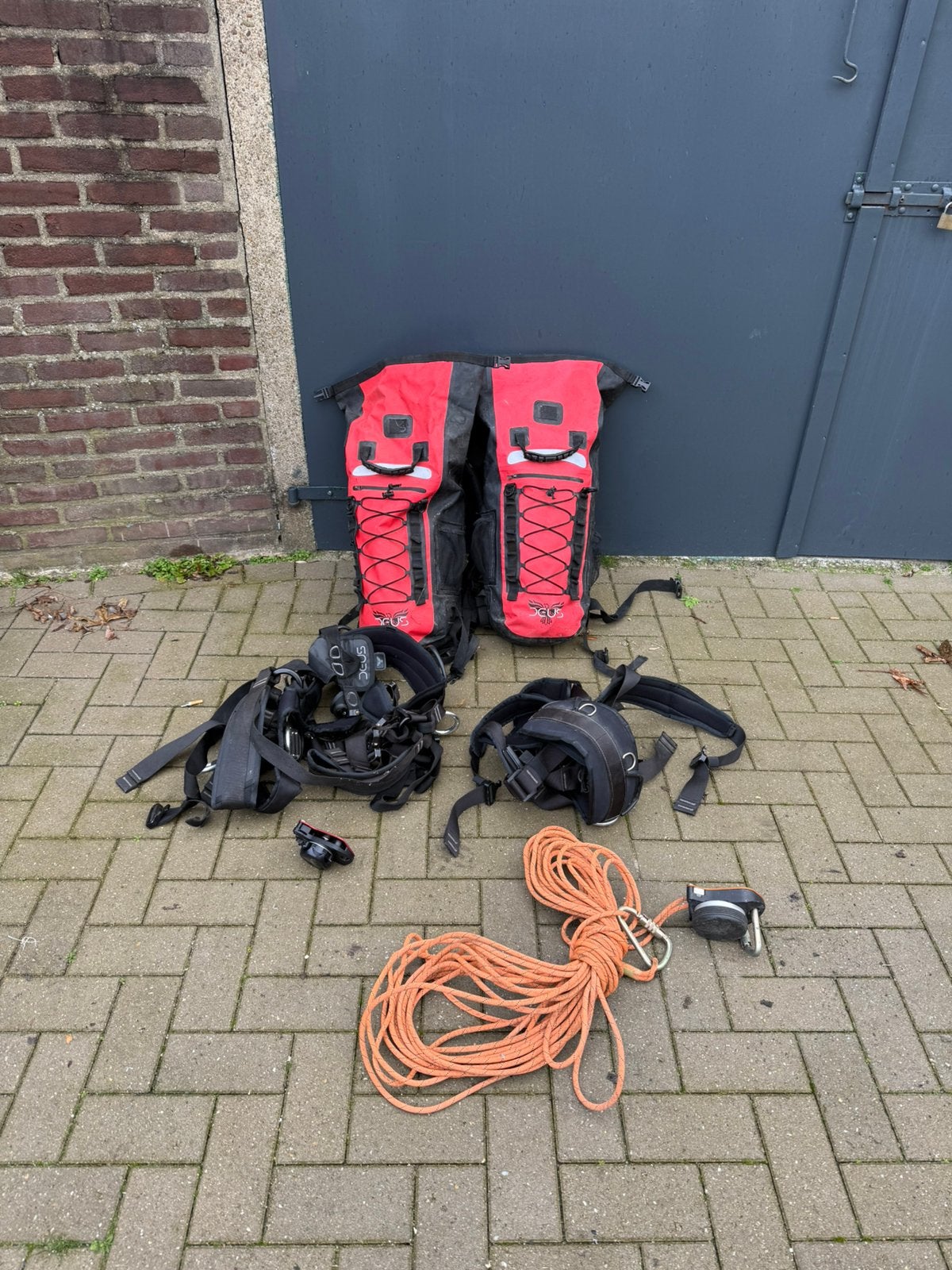 Skylotec Deus 3700 set te koop, Ophalen, Zo goed als nieuw, Klimsport-accessoire