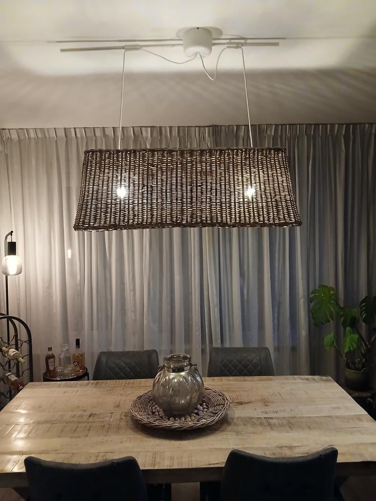 Riviera Maison rotan hanglamp, Ophalen, Overige materialen, Gebruikt, Landelijk, Bohemian