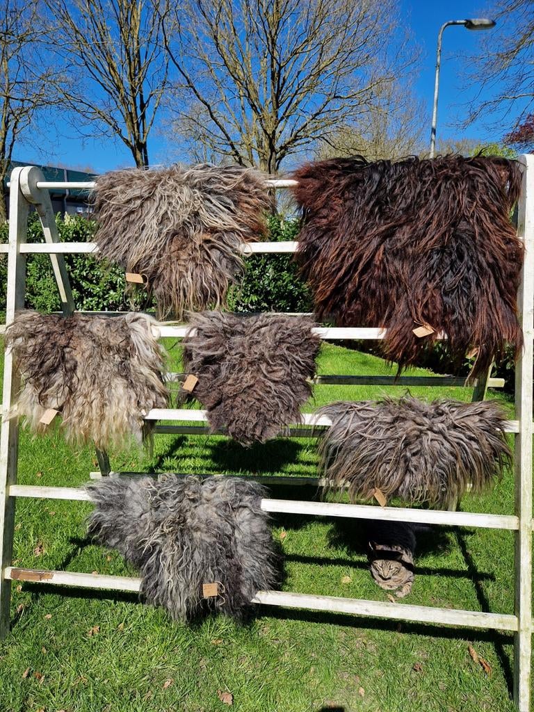 Vachten in mooie donkere bruin /grijstinten, Ophalen of Verzenden, Nieuw, Figuurtje(s)