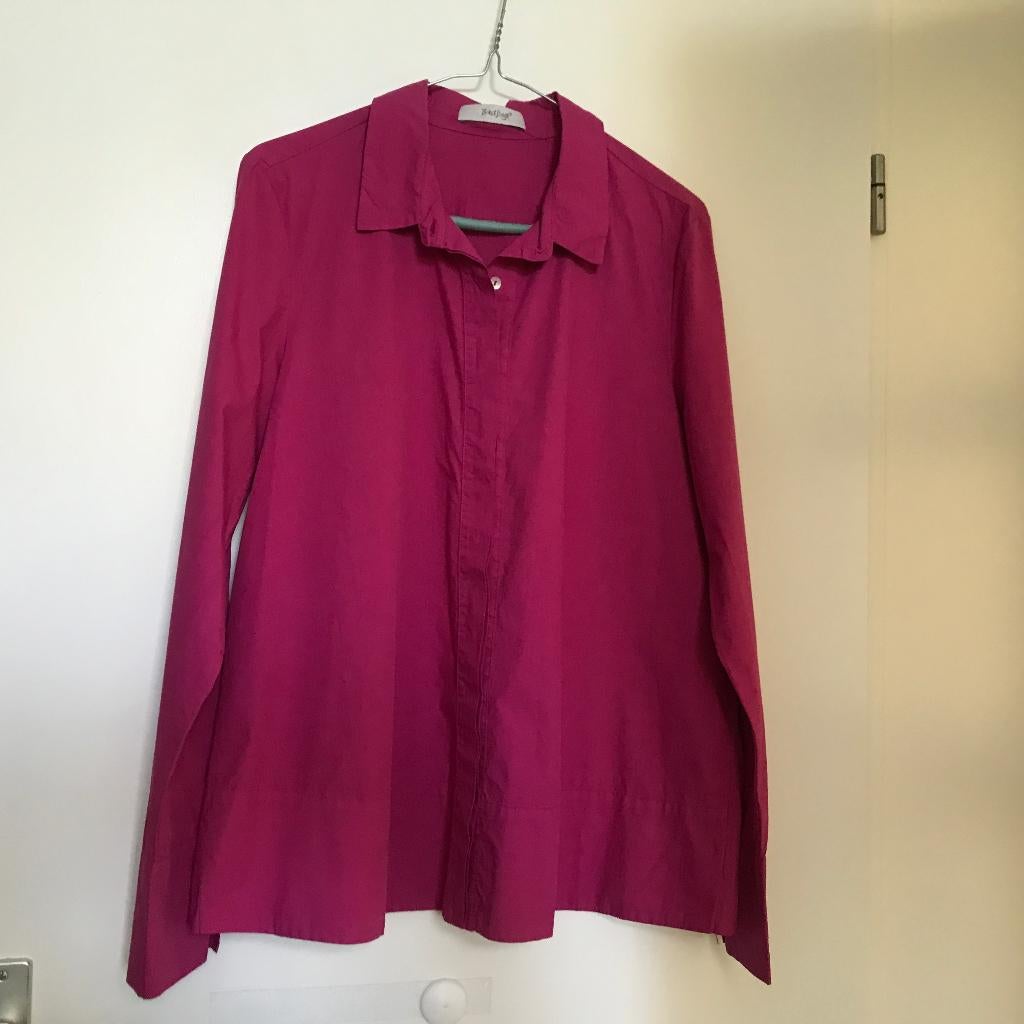 Backstage poplin katoenen blouse roze maat 38 (L), Kleding | Dames, Verzenden, Zo goed als nieuw, Maat 38/40 (M), Roze