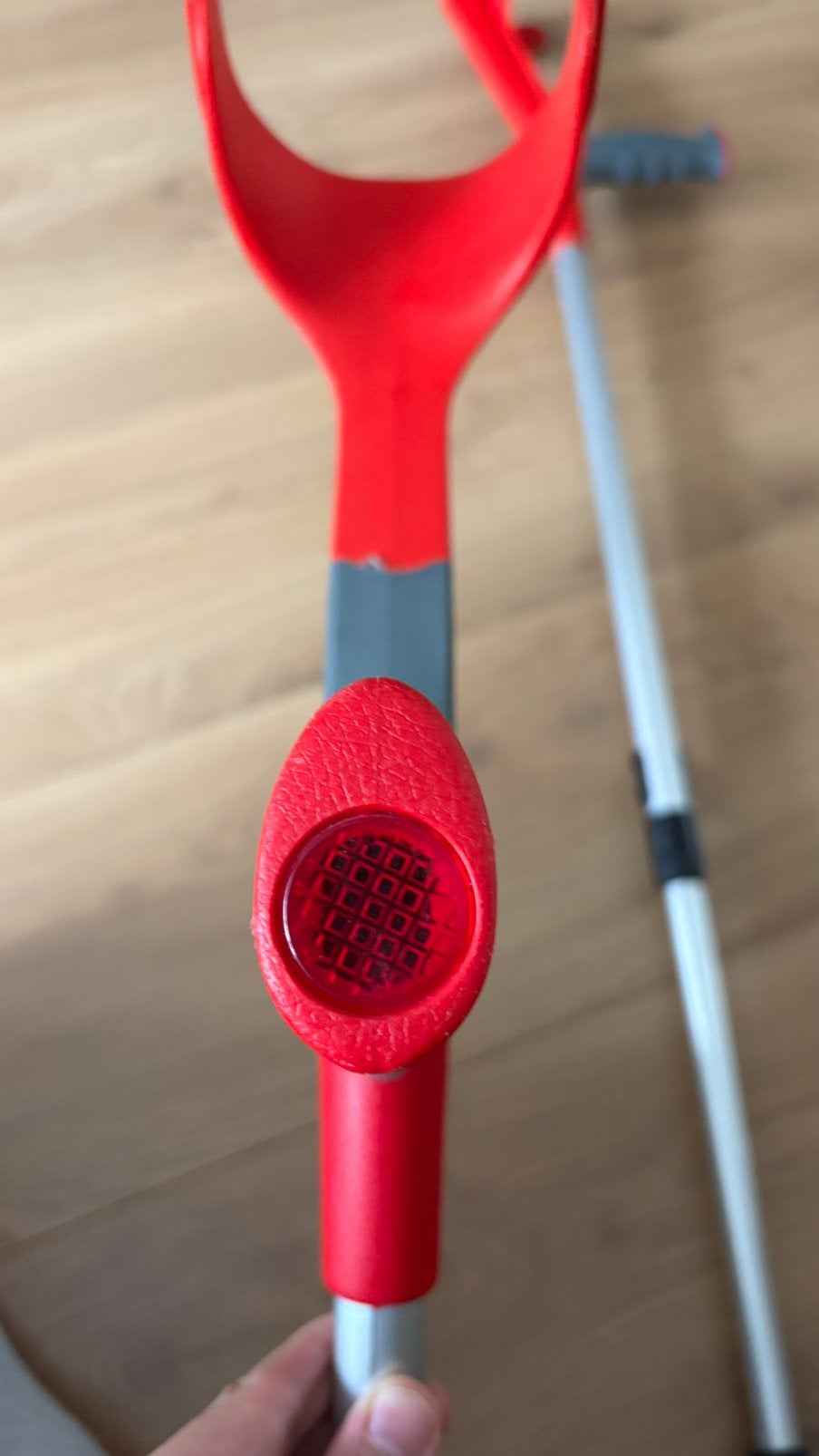 Loopkrukken met vrolijke rode handgrepen, Diversen, Ophalen, Zo goed als nieuw